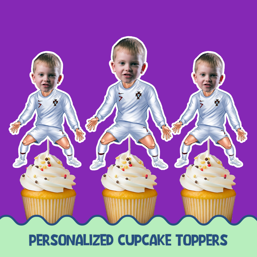 Ronaldo Personalized Cupcake/Cake Toppers