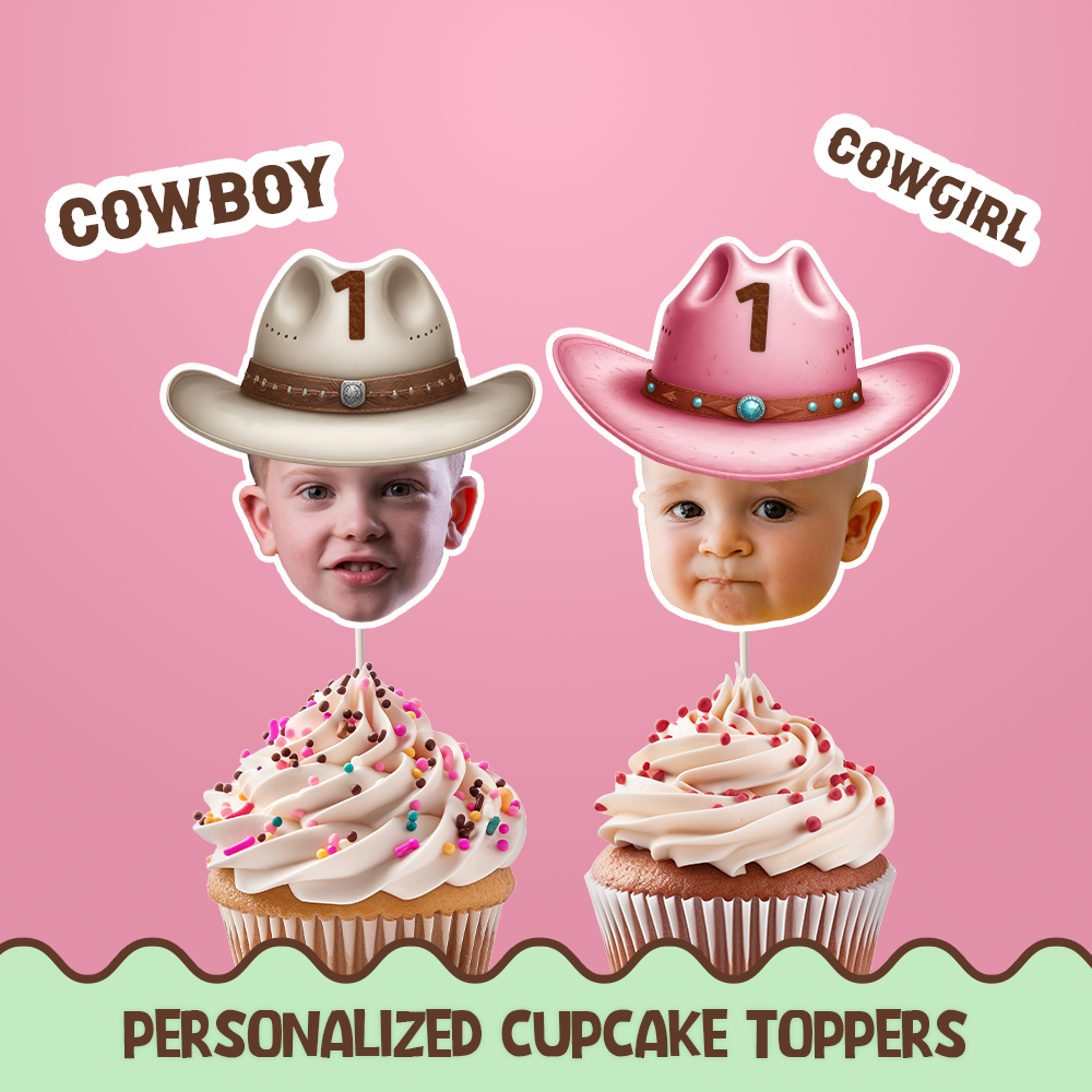 Cowboys Personalized Cupcake/Cake Toppers