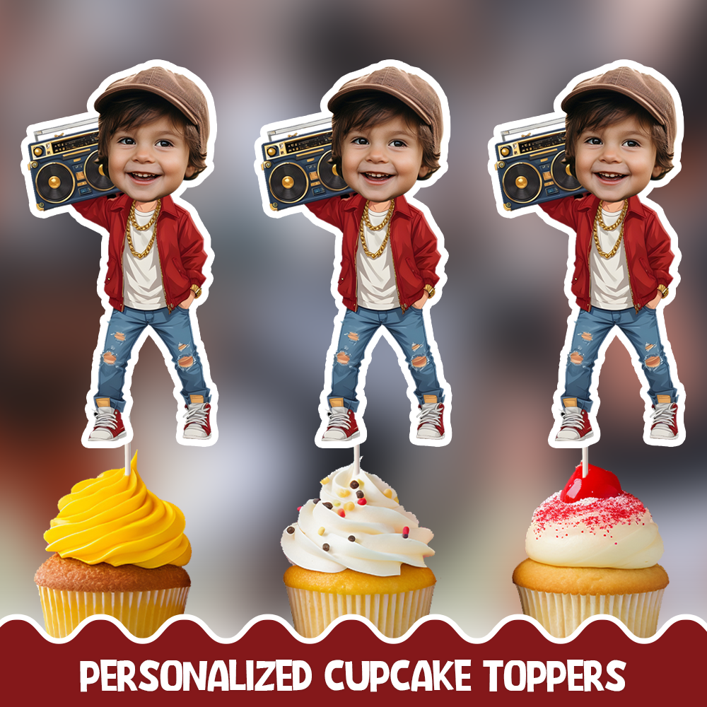 Hiphop Personalized Cupcake/Cake Toppers