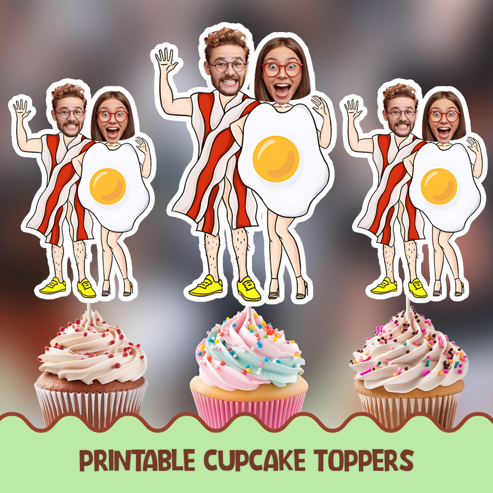 Couple Personalized Cupcake/Cake Toppers - Omlet