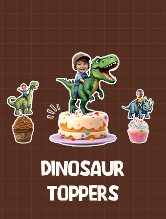 dinosaur cupcake toppers