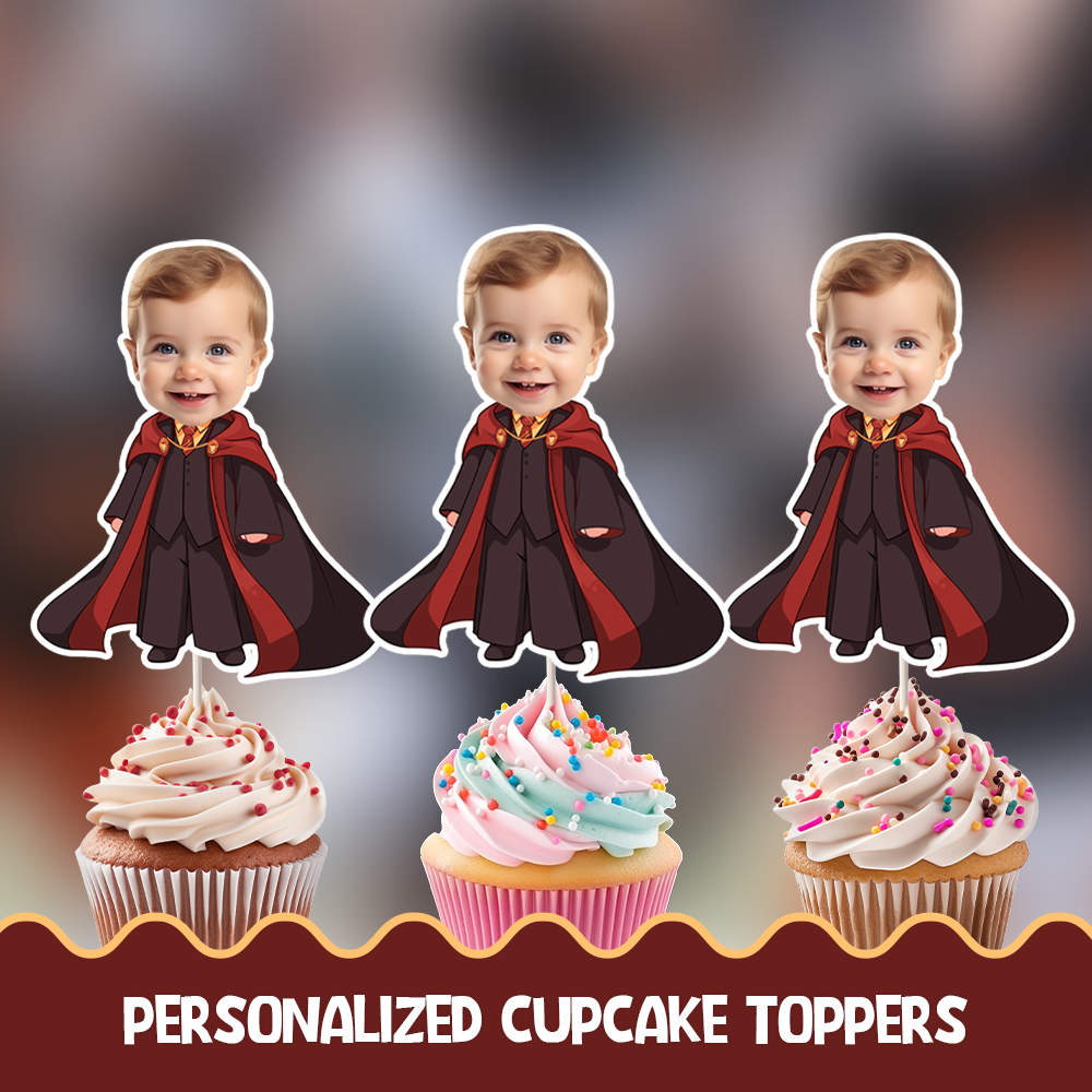 Harry Potter Personalized Cupcake/Cake Toppers